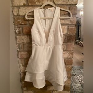 NWT Luxxel Satin Layers Flaris Dress